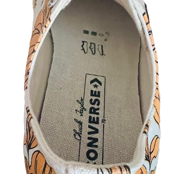 Converse Women's Chuck 70 Low "Vintage Floral " Egret/Sunflower 568375C … - Picture 8 of 12